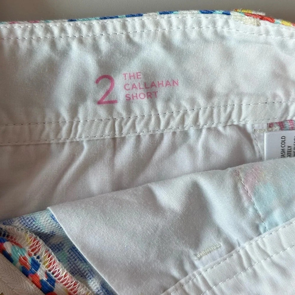 Lilly Pulitzer The Callahan Short Size 2 Multicolor Tropical Print 100% Cotton - Picture 7 of 7
